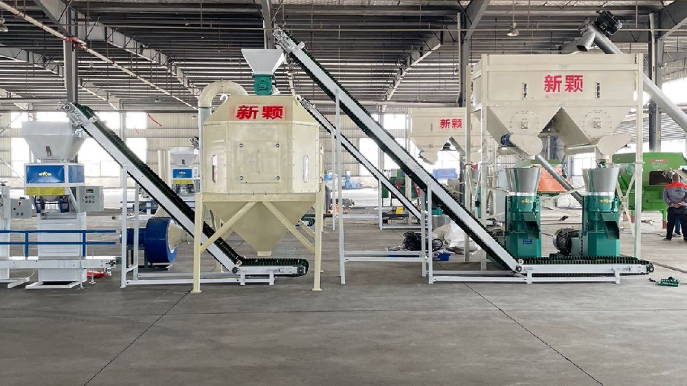 Production line for 4 tons of feed pellets per hour